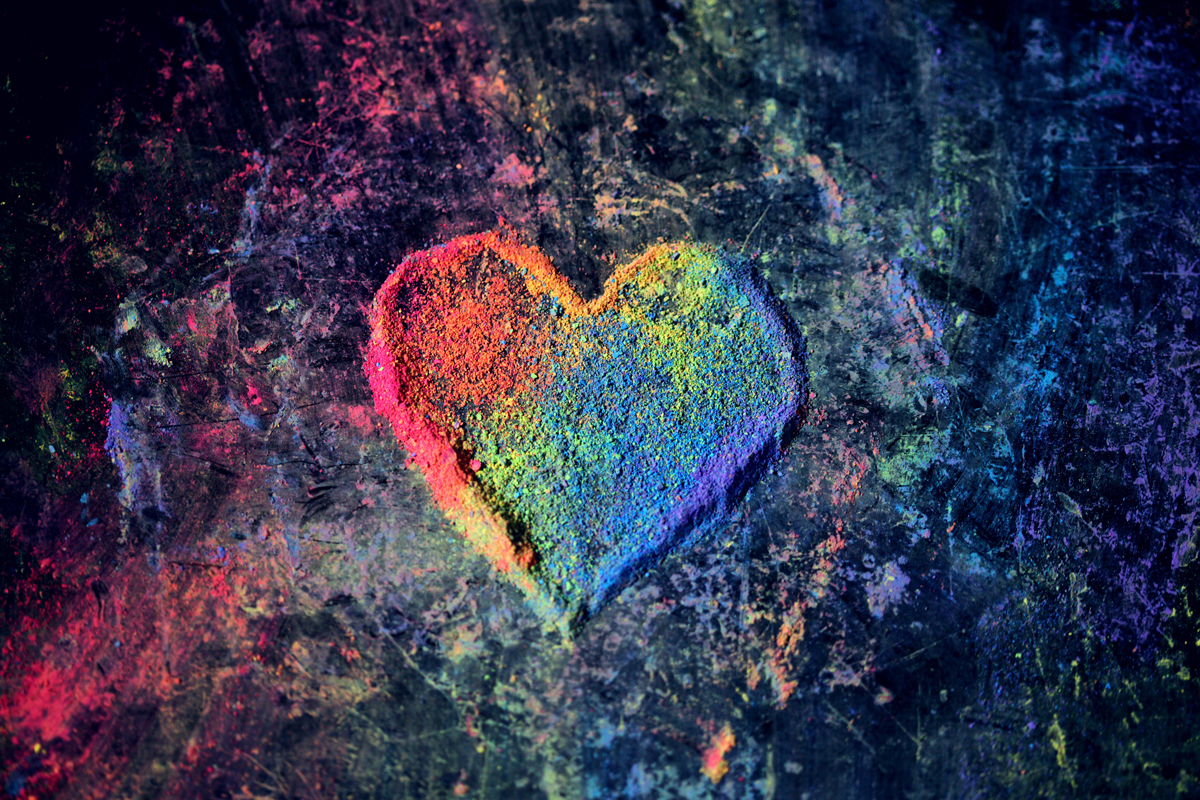 colored heart