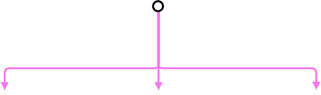 diagram three arrow pink 1